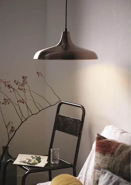 Mylights bakır eskitme kaplama metal tekli sarkıt avize kafe otel tezgah masaüstü otel yatakbaşı aydınlatma ürün görseli 1