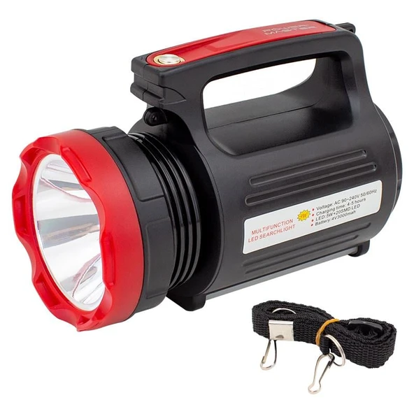 Ayt Powermaster Yajia YJ-2895U 3 Watt 20 Smd Led li 3 Mod'lu Usb li Şarjlı El Feneri Kamp Tipi Led Işıldak Aydınlatma Lamba ürün görseli 1