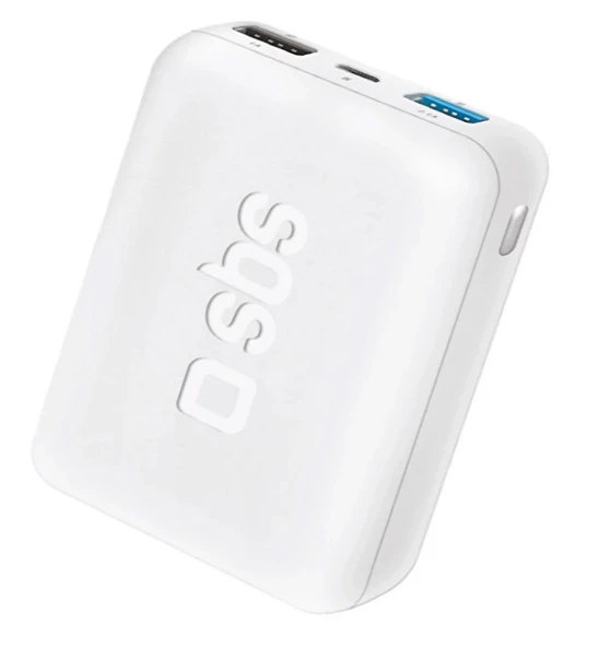 SBS Taşınabilir Şarj Cihazı 10000 mAh Beyaz ürün görseli 1