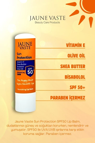 Jaune Vaste Sun Protection SPF50+ Lip Stick - Resim 4