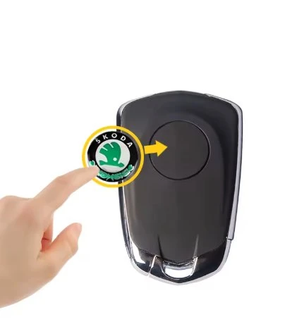 Skoda Octavia Kodiaq Fabia Superb Kamiq Karoq Kumanda Logo Yeti 14 mm 4 ADET ürün görseli 1