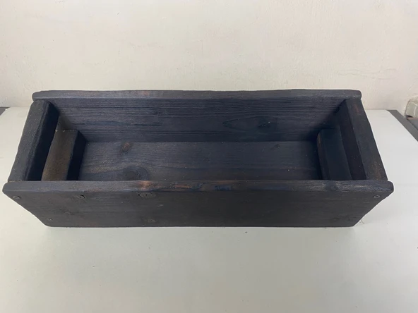 Wood&Pot Dekoratif Yakisugi Saksılık - 52x17x13 ürün görseli 1