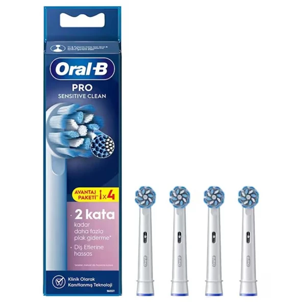 Oral-B Pro Sensitive Clean X-Filament Şarjlı Diş Fırçası Yedek Başlığı 4 Adet ürün görseli 1