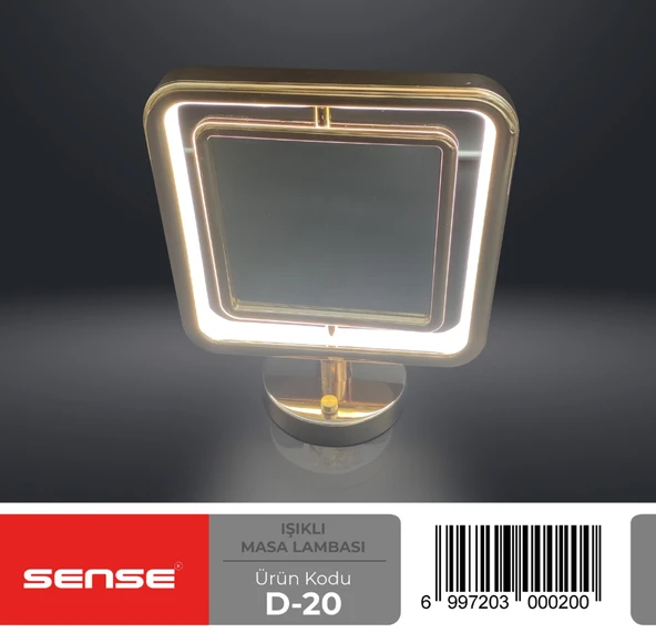 Sense Gold Işıklı Ayna D-20 ürün görseli 1