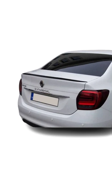 Rukye Shop Renault Symbol 2013 Sonrası Uyumlu Bagaj Üstü Spoiler Piano Black ürün görseli 1