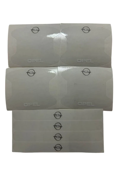 Rukye Shop Opel Marka Logolu Uyumlu Oto Kapı Kolu Çizik Önleyici Yapışkan 8'li Set ürün görseli 1