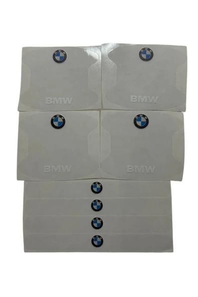 Rukye Shop Bmw Marka Logolu Oto Kapı Kolu Çizik Önleyici Yapışkan 8'li Set ürün görseli 1