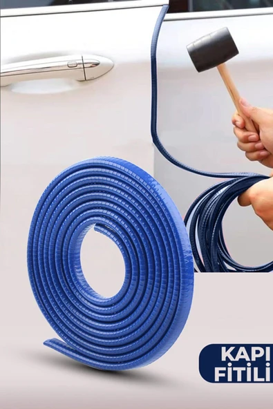 Rukye Shop Oto Kapı Fitili Çizilmelere Karşı Koruyan Araç Kapı Koruyucu Fitil Mavi 5 Metre Darbe Koruyucu ürün görseli 1