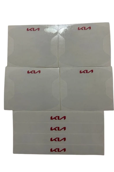 Rukye Shop Yeni Kia MarkaUyumlu  Logolu Oto Kapı Kolu Çizik Önleyici Yapışkan 8'li Set ürün görseli 1