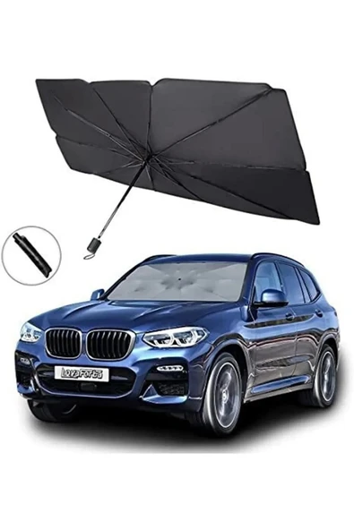 Rukye Shop Araba Ön Cam Güneşliği Araba Güneş Gölge Koruyucu Şemsiye Otomatik Katlanabilir Güneşlik Gölgelik ürün görseli 1