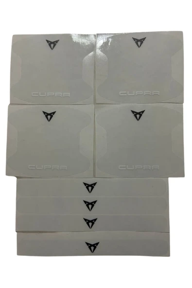 Rukye Shop Cupra Marka Logolu Oto Kapı Kolu Çizik Önleyici Yapışkan 8'li Set ürün görseli 1