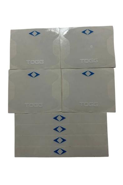 Rukye Shop Togg Marka Logolu Oto Kapı Kolu Çizik Önleyici Yapışkan 8'li Set ürün görseli 1