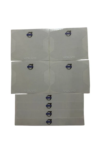 Rukye Shop Volvo Marka Logolu Oto Kapı Kolu Çizik Önleyici Yapışkan 8'li Set ürün görseli 1