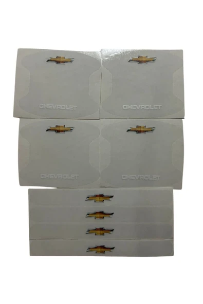 Rukye Shop Chevrolet Marka Uyumlu Logolu Oto Kapı Kolu Çizik Önleyici Yapışkan 8'li Set ürün görseli 1