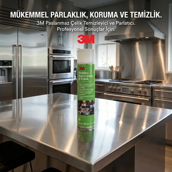 3M Metal Çelik Temizleyici 600ml - Resim 3