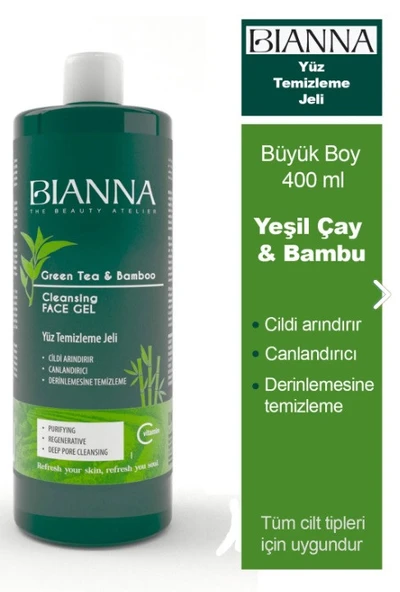 Bianna Green Tea & Bamboo Yüz Yemizleme Jeli 400 ML ürün görseli 1