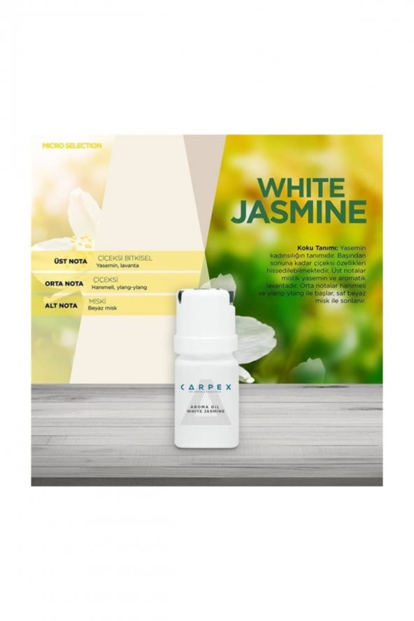 Micro Koku Makinesi Beyaz + 50 ml Kartuş Koku White Jasmine ürün görseli 1