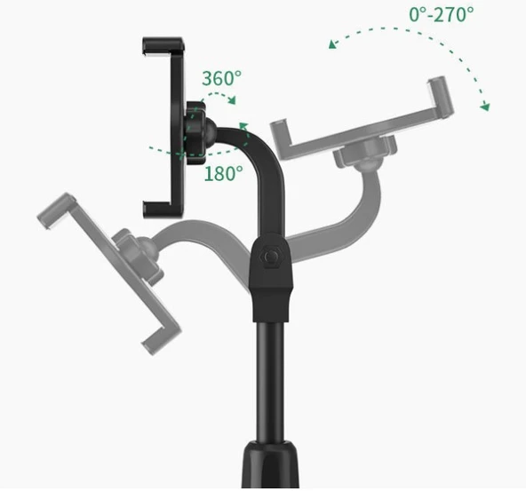 Masaüstü Teleskopik Telefon Standı Tripot - Resim 2