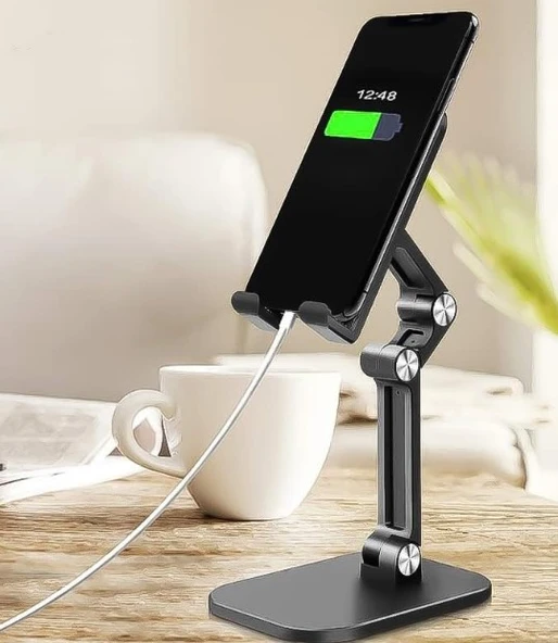 Kademeli Katlanabilir Masaüstü Telefon Tablet Standı MC-472 - Resim 4