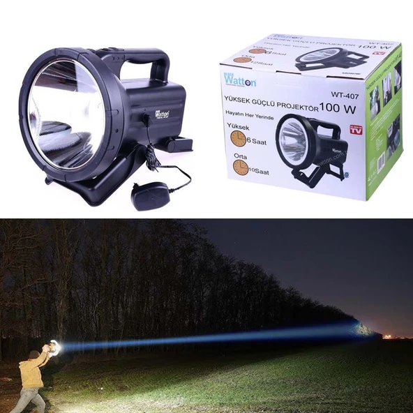En Yüksek Işık En Fazla Dayanıklı Büyük Fener Wt-407 ürün görseli 1