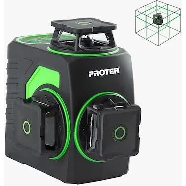 Proter Pl 360 Ls Çift Akülü Yeşil Lazer Hizalama 3x360 ürün görseli 1