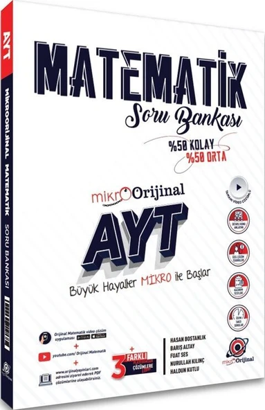 Mikro Orijinal Ayt  Matematik Soru Bankası ürün görseli 1