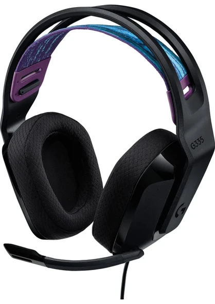 Logitech G335 981-000978 Siyah Kablolu Kulak Üstü Oyuncu Kulaklığı ürün görseli 1