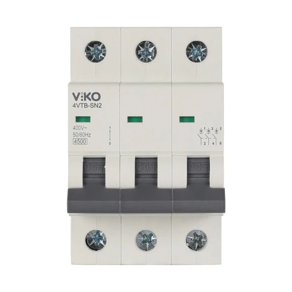Viko 3x63A C Tipi 4,5kA Trifaze Otomatik Sigorta ürün görseli 1
