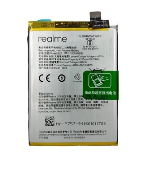Realme Q3 Pro Pil Batarya BLP857 ürün görseli 1