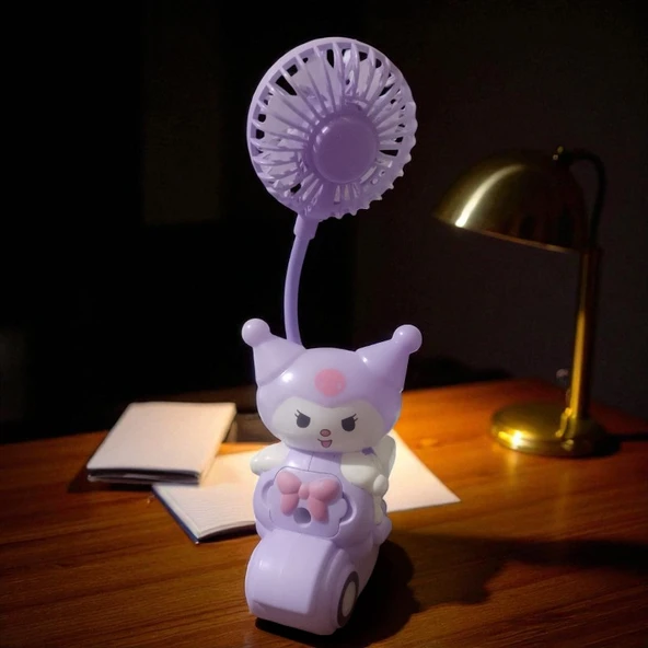 KUROMİ MASA LAMBASI MİNİ FAN KALEMTRAŞ MİNİ VANTİLATÖR USB ŞARJLI ürün görseli 1