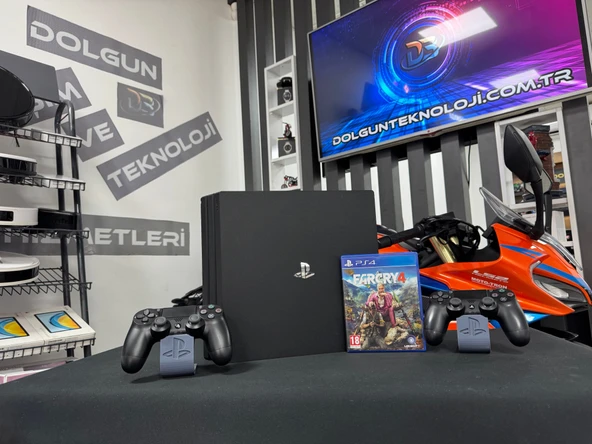 PlayStation 4 Pro 1TB Çift Kol + Far Cry 4 Oyun CD’si (İKİNCİ EL) ürün görseli 1
