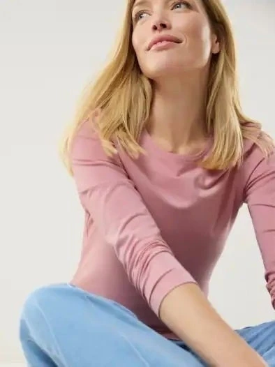 Pembe Uzun Kollu T-shirt ürün görseli 1