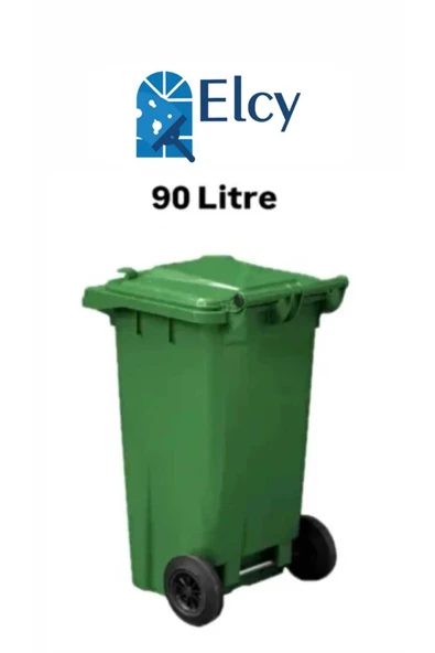 ELCY Tıbbi Atık Plastik Çöp Konteyneri Yeşil 90LT Plastik Konteyner Isıya Karşı Dayanıklı A Kalite ürün görseli 1