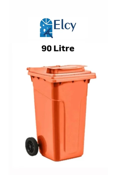 ELCY Tıbbi Atık Plastik Çöp Konteyneri 90LT Turuncu Plastik Konteyner Isıya Karşı Dayanıklı A Kalite ürün görseli 1