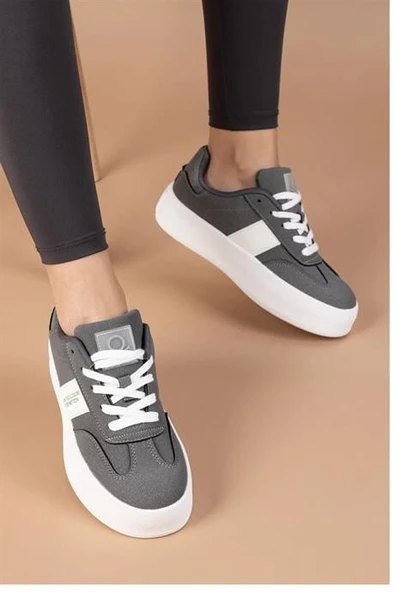 BENETTON  GRİ KADIN SPOR AYAKKABI 11241-CHN-13-2K5 ürün görseli 1