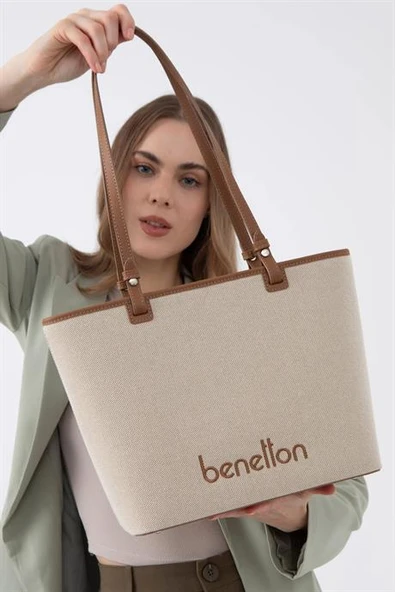 BENETTON CAMEL KADIN KOL ÇANTASI 1542-2Y5 ürün görseli 1