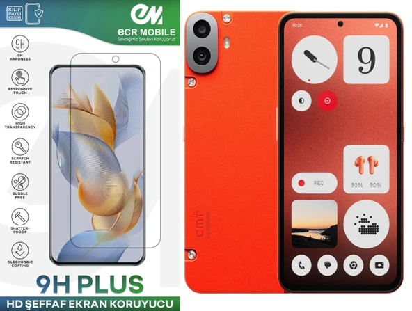 CMF Phone 1 Ekran Koruyucu 9H Esnek Nano Cam Tam Uyumlu Şeffaf ürün görseli 1