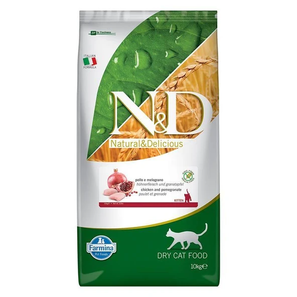 Nd Tahılsız Tavuk Etli Narlı Yavru Kedi Maması 10 Kg ürün görseli 1