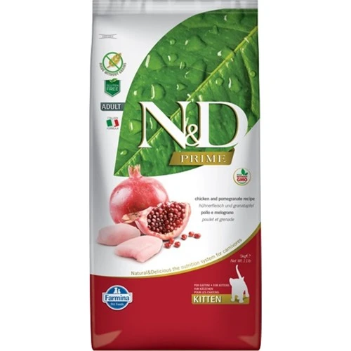 Nd Tahılsız Tavuk Etli Narlı Yavru Kedi Maması 5 Kg ürün görseli 1
