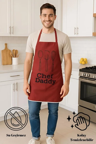 Chef Dady Sıvı Geçirmez Mutfak Önlüğü Leke Tutmaz, Sıvı Geçirmez, Kolay Temizlenebilir Önlük ürün görseli 1