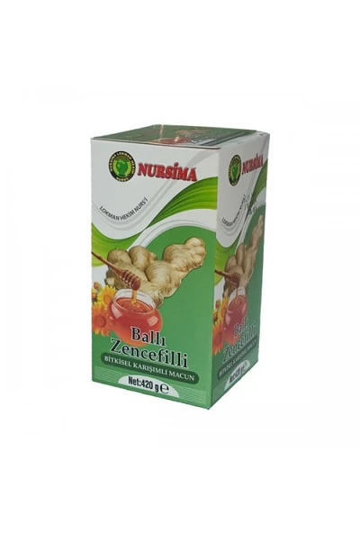 Nursima Ballı Zencefilli Bitkisel Karışımlı Macun 420Gr ürün görseli 1