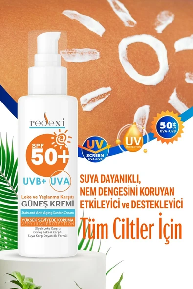 REDEXİ SPF 50+ LEKE VE YAŞLANMA KARŞITI GÜNEŞ KREMİ 100 ML ürün görseli 1