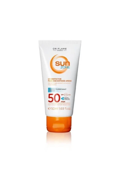 Oriflame Sun Zone Yüz Ve Güneşe Aşırı Maruz Kalan Bölgeler Için Yüksek Korumalı Güneş Kremi Spf50-50ml 23378 ürün görseli 1