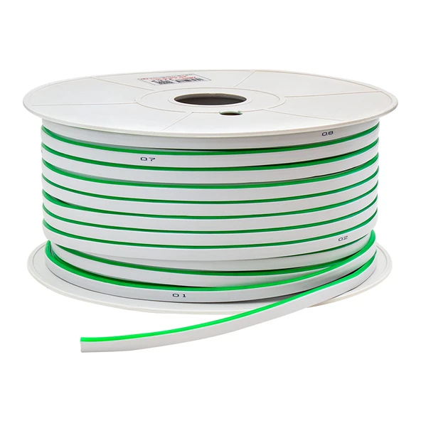 Powermaster PM-5287 Silikon Kaplama 12 Volt 100 Metre Yeşil Neon Led Şerit Aydınlatma ürün görseli 1