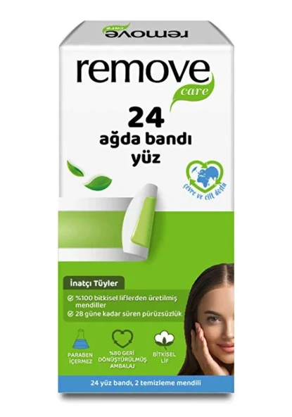 Remove Yüz Ağda Bandı İnatçı ve Sık Tüyler 24'lü ürün görseli 1