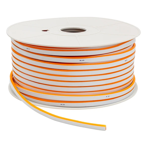 Powermaster PM-5294 Silikon Kaplama 12 Volt 100 Metre Oranj Turuncu Neon Led Şerit Aydınlatma ürün görseli 1