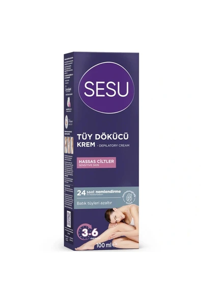 Sesu Tüy Dökücü Krem Hassas Ciltler 100 ml ürün görseli 1