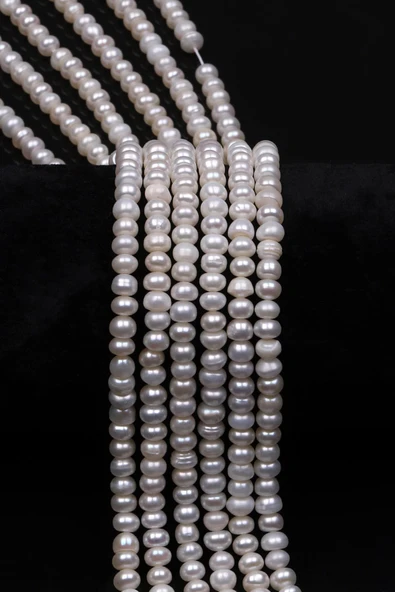 İnci Doğal Taş Dizi 3 x 5 mm Özel Kesim ürün görseli 1