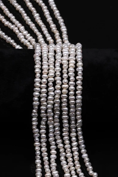 İnci Doğal Taş Dizi 3 x 4 mm Özel Kesim ürün görseli 1