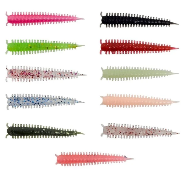 Kendo Zombie Worm Lrf Silikonu 4cm 8 Adet ürün görseli 1